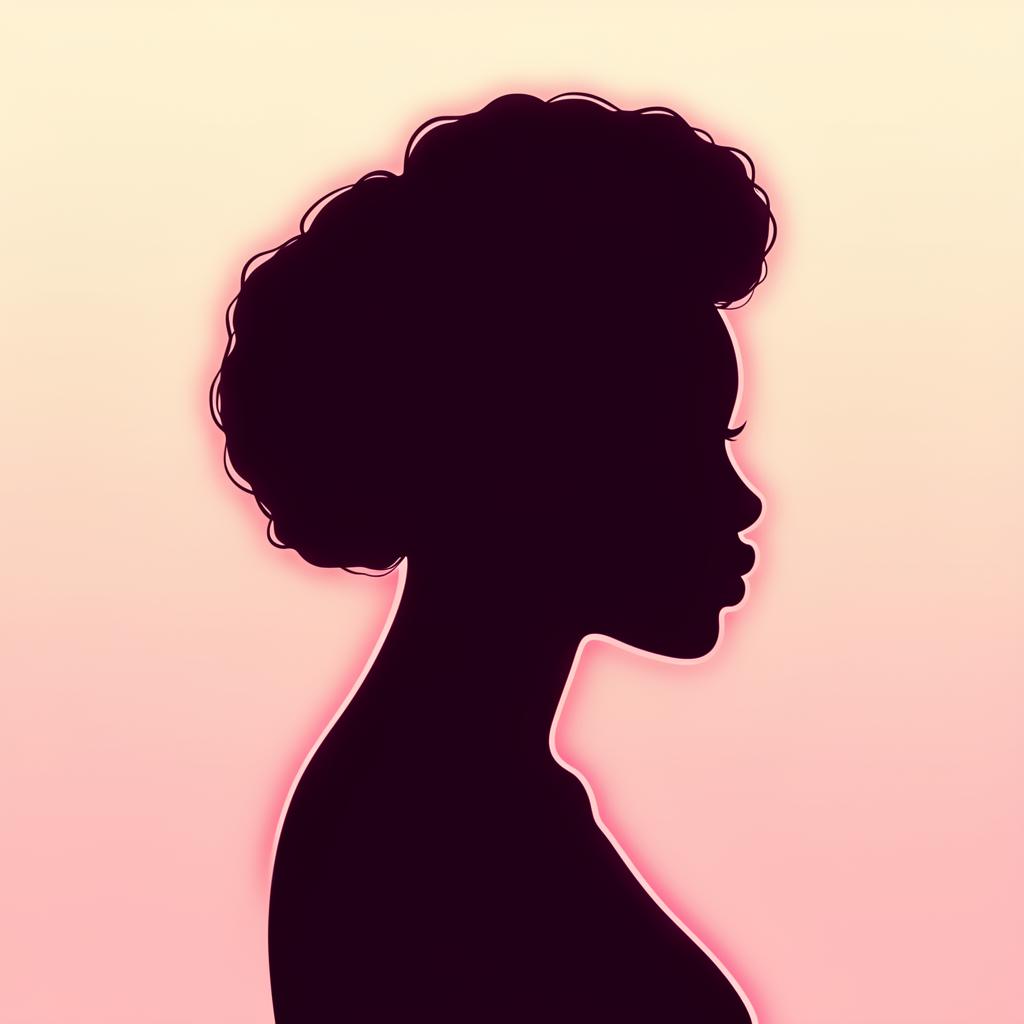 Jala Moore silhouette in pink sunrise